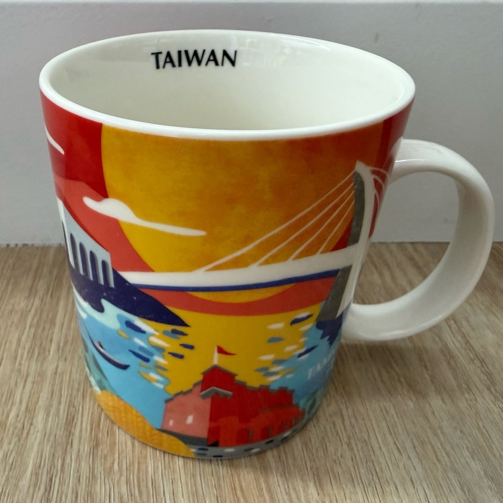 Starbucks Taiwan Collector City Mug 16 oz Ceramic Coffee Cup 2014